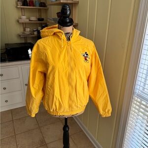 Unisex Yellow Mickey Mouse Hooded zippered Jacket size S/M
